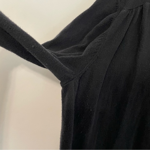 LANE BRYANT Plus Size Black V-Neck 3/4 Sleeve 100% Cotton Cardigan Sweater 18 20 - Picture 7 of 13